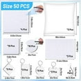 thumbnail image 5 of ZPAQI Sublimation Blanks Products Sublimation Earring Blanks Heat Transfer Keychain, 5 of 10