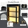 thumbnail image 5 of 11x16 Shadow Box Frame with Light, Memorial Display Case with Shelves and Top Platform, Deep Shadow Box for Wedding Flowers, Pet Memorial, Bridal Memories, Black, 5 of 14