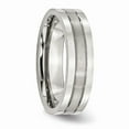 thumbnail image 4 of Stainless Steel Grooved 6mm Satin and Polished Band, 4 of 7