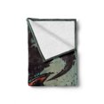 thumbnail image 2 of Fantasy Soft Flannel Fleece Blanket, Unusual Sinister Robotic Demon Character Futuristic Computer-Generated Cyber Print, Cozy Plush for Indoor and Outdoor Use, 70" x 90", Black Red, by Ambesonne, 2 of 6