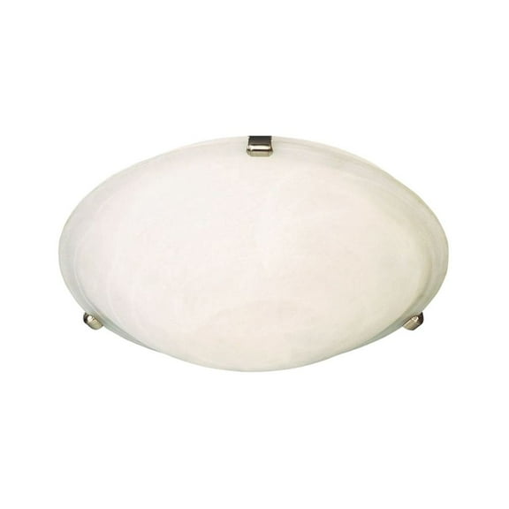 2680MRSN Maxim Lighting Malaga-2 Light Flush Mount in Transitional style-12.5 Inches wide by 4 inches high-Satin Nickel Finish-Marble Glass Color