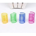 thumbnail image 3 of 100 Pack Cat Spring Toy, Interactive Cat Toy for Indoor Cats, Lightweight Durable Plastic, BPA-Free Colorful Cat Plastic Coil for Kittens to Swat, Bite, Hunt(Random Color), 3 of 5