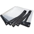 thumbnail image 1 of SZTXJ Waterproof Tarp With Eyelets, Transparent, Foldable (2*3M), 1 of 5