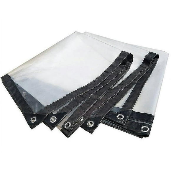 SZTXJ Waterproof Tarp With Eyelets, Transparent, Foldable (2*3M)