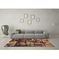 thumbnail image 3 of Ahgly Company Indoor Rectangle Patchwork Brown Transitional Area Rugs, 5' x 7', 3 of 4