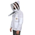 thumbnail image 2 of Bee Proof BP-301 Beekeeping with Veil 3 Layer Ultra Ventilated Bee with Total Protection with YKK Brass Zippers & Safety Fencing for Professional (XS), 2 of 6