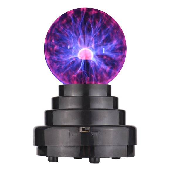 Boule de Plasma, Lampe Boule de Plasma 3 Pouces Lumière Tactile Sensible Nébuleuse Tonnerre Globe Électrique Science Cadeau Éducatif pour Enfants Étudiants Ados Adultes Fêtes Décoration Maison Chambre
