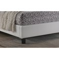 thumbnail image 4 of White Faux Leather Diamond Tufted KING Size Platform Bed (No Box Spring Required), 4 of 8
