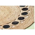 thumbnail image 2 of Handmade Braided Natural Pure Jute with Black Color Design Round Rugs Size 2 x 2 Feet ( 60 x 60 cm ), 2 of 2