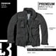 thumbnail image 3 of Chaqueta Brandit M-65 Giant Field para hombre negra con forro extraíble, 3 of 6