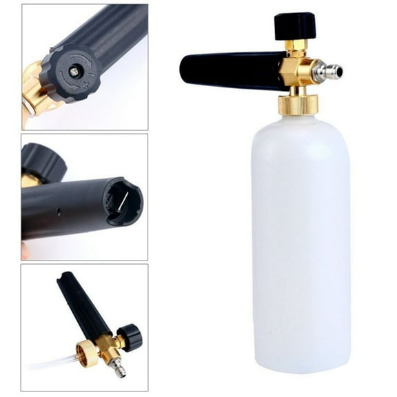 Pressure Snow Foam Washer Jet Car Wash Adjustable Lance Soap Spray Cannon 1/4