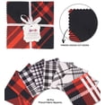 thumbnail image 3 of Soimoi Tartan PrintPrecut 5-inch CottonFabricQuiltingSquaresCharm Pack DIY Patchwork Sewing Craft- Magenta & Black, 3 of 7