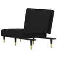thumbnail image 3 of vidaXL Chaise Longue Black Velvet, 3 of 5
