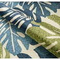 thumbnail image 5 of Couristan Covington Monstera Cream-Multicolor Indoor / Outdoor Area Rug, 8' x 11', 5 of 7
