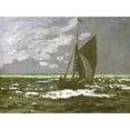 thumbnail image 2 of Monet, Claude 24x19 Gold Ornate Wood Framed with Double Matting Museum Art Print Titled - Seascape-storm 1866, 2 of 4