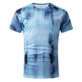 thumbnail image 4 of Sngxgn Men's Short Sleeve T-Shirt Workout T-Shirts(Blue,XS), 4 of 4