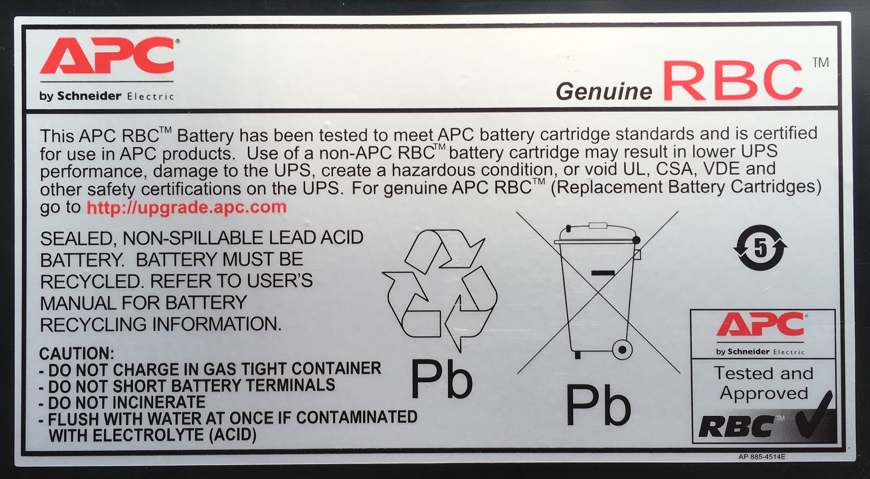 APC RBC43 Rechargeable Battery Size General Purpose Battery