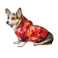 thumbnail image 7 of Zufioo Autumn Maple Leaves Print Pet Hooded Sweatshirt, Suitable for Small Dogs Pet Hoodie Clothes-Small, 7 of 7
