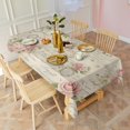 thumbnail image 4 of Pioneer Flower Floral Print Pattern Rectangle Tablecloth 60"x120",Waterproof Polyester Rectangle Table Cloth, Wipeable Spillproof Polyester Tablecloth for Dining, Camping, Indoor and Outdoor, 4 of 6