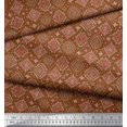 thumbnail image 2 of Soimoi Satin Silk Fabric Aztec Southwestern Print Fabric by The Yard 42 Inch Wide, 2 of 3