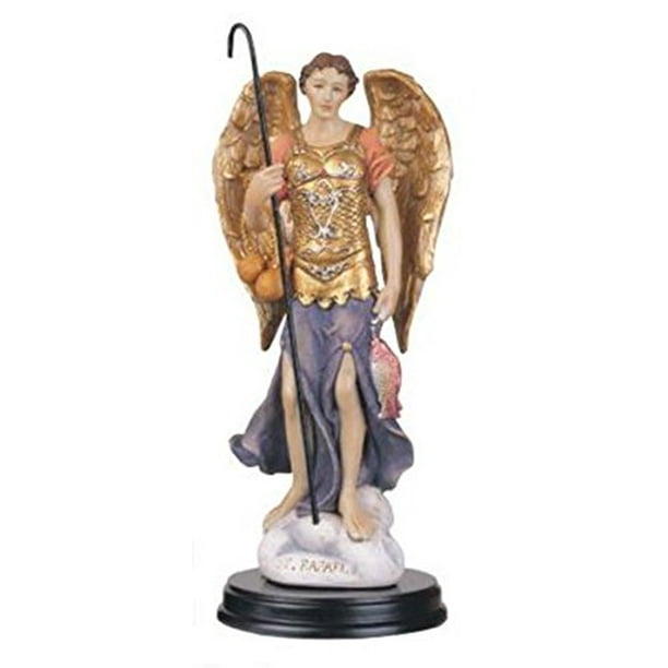 George S. Chen Imports SS-G-205.55 Archange Raphael Figurine sacrée Statue de décoration religieuse, 5"