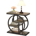 thumbnail image 3 of Fnova 4-Tier End Table, Modern Side Table with Metal Frame, Small Accent Table Nightstand with Open Shelves, Easy Assembly, for Living Room, Bedroom, Entryway, Small Space, 3 of 11