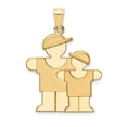 thumbnail image 1 of 14k Big & Little Engravable Charm in 14k Yellow Gold, 1 of 3