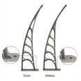thumbnail image 3 of 80"x40" Window Door Awning Canopy, Polycarbonate Cover Entry Door Outdoor Window Awning Exterior, UPF 50+, Front Door Overhang Awning for Sun Shutter Silver & Gray, 3 of 15