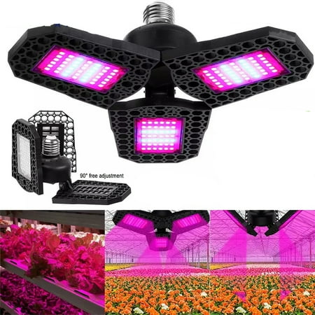 

LED Grow Light Bulb Full Spectrum 144 LED Grow Light Bulb for Indoor Plants E27 Base Grow Light Bulbs for Flower Hydroponic Seed Growing Greenhouse Plant