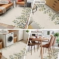 thumbnail image 6 of Eucalyptus 3'x5' Washable Rug, Sage Green Farmhouse Leaf Pastoral Plant Non-Slip Area Rugs for Entryway Kitchen Classroom, StainResistant Dorm Throw Carpet, Low Pile Soft Indoor Floor Mat, 6 of 9
