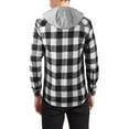thumbnail image 2 of Hat and Beyond Men's Flannel Hooded Shirt Long Sleeve Lined Jacket, 2 of 6