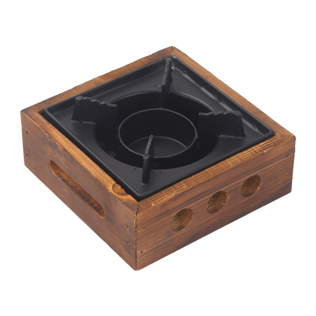 Quemador de sobremesa para calentar alcohol, horno de camping, horno de alcohol compacto 16x16cm