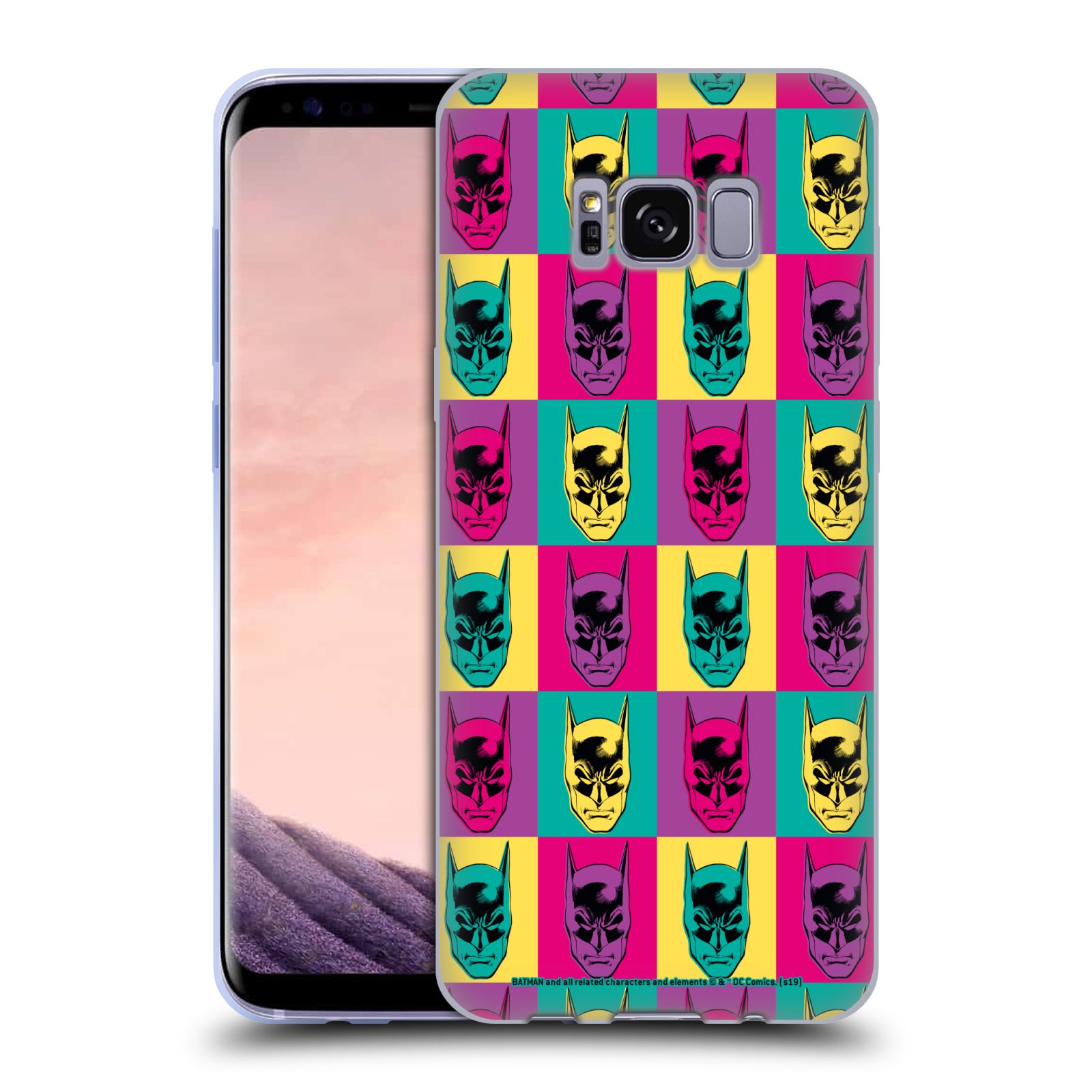 Head Case Designs Officially Licensed Batman DC Comics Vintage Fashion Pop Art Head Soft Gel Case Compatible with Samsung Galaxy S8 - image 1 of 7