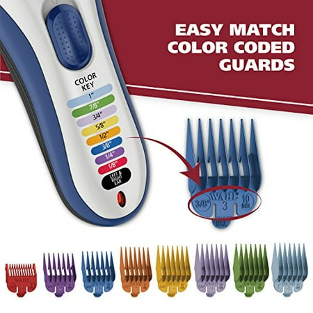 Wahl Color Pro Cordless Rechargeable Hair Clipper Trimmer Easy