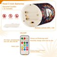 thumbnail image 5 of Yayeee Flameless Candles with Remote Flickering Battery Operated Multi Color Changing, Brown Abstract Eagle, 5 of 7