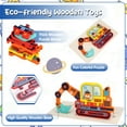 thumbnail image 3 of sixwipe 6 Pcs Wooden Puzzles for Toddlers 1-3, Preschool Learning Simple Jigsaw Vehicle Puzzles for 1 2 3 Years Old Boys Girls, Wood Car Truck Shape Puzzles for Toddler Sensory Toys Gifts, 3 of 7