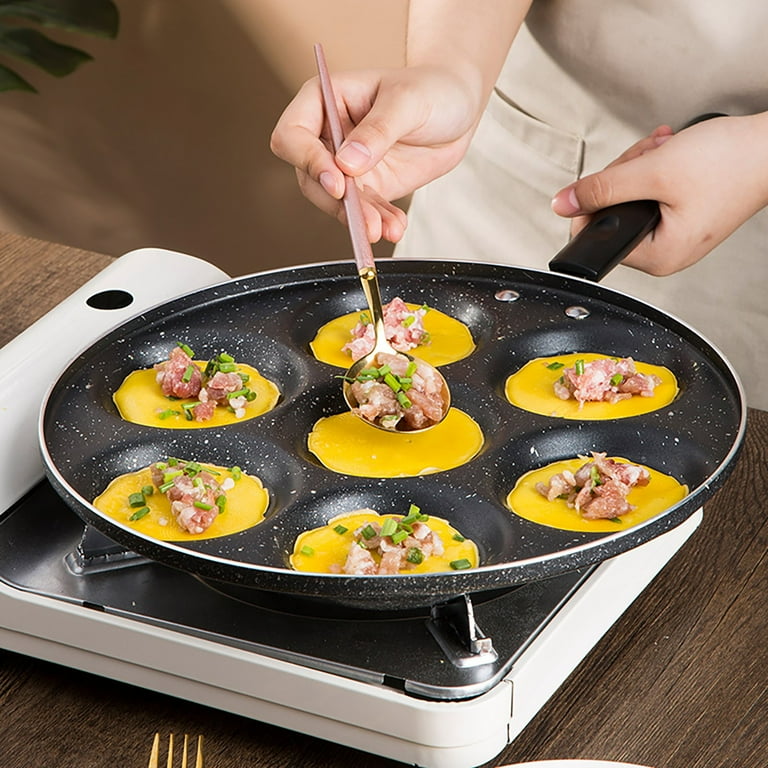 Haofy 7 Holes Frying Pan Non Stick Fried Eggs Cooking Pan Burger Mold  Household Kitchen Cookware,Cooking Pan,Kitchen Cookware