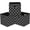 Black Light, variant on Foldable Fabric Storage Cubes Bins with Dual Handles, Durable Organizer Baskets for Home and Closet, Stackable Storage Boxes for Toys, Clothes, and Office Supplies, Black and Gold