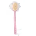 thumbnail image 3 of Cepillo para el cuerpo de ducha con cerdas y lufa, esponja de malla para baño con mango largo curvado para baño exfoliante de la piel, cerdas de masaje adecuadas para mojado o seco, hombres, 3 of 5
