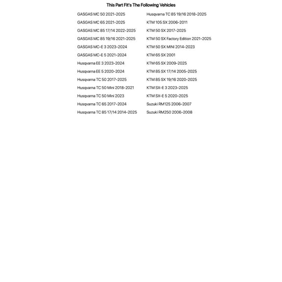 Tusk Brake Rotor Bolt Kit Rear For KTM 85 SX 17/14 2005-2025