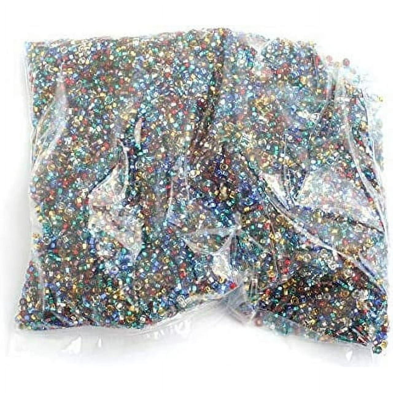 John Bead Czech Glass Seed Beads 8/0 (500g) Silver Lined Multicolor Bead