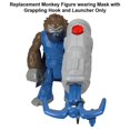 thumbnail image 5 of Pieza de Repuesto para Fisher-Price Imaginext Gorila Fortaleza Playset - HML57 - GYX00 - Figura Monkey Articulada de Repuesto con Máscara, Gancho de Agarre y Lanzador - También Funciona Bien con Otros, 5 of 5