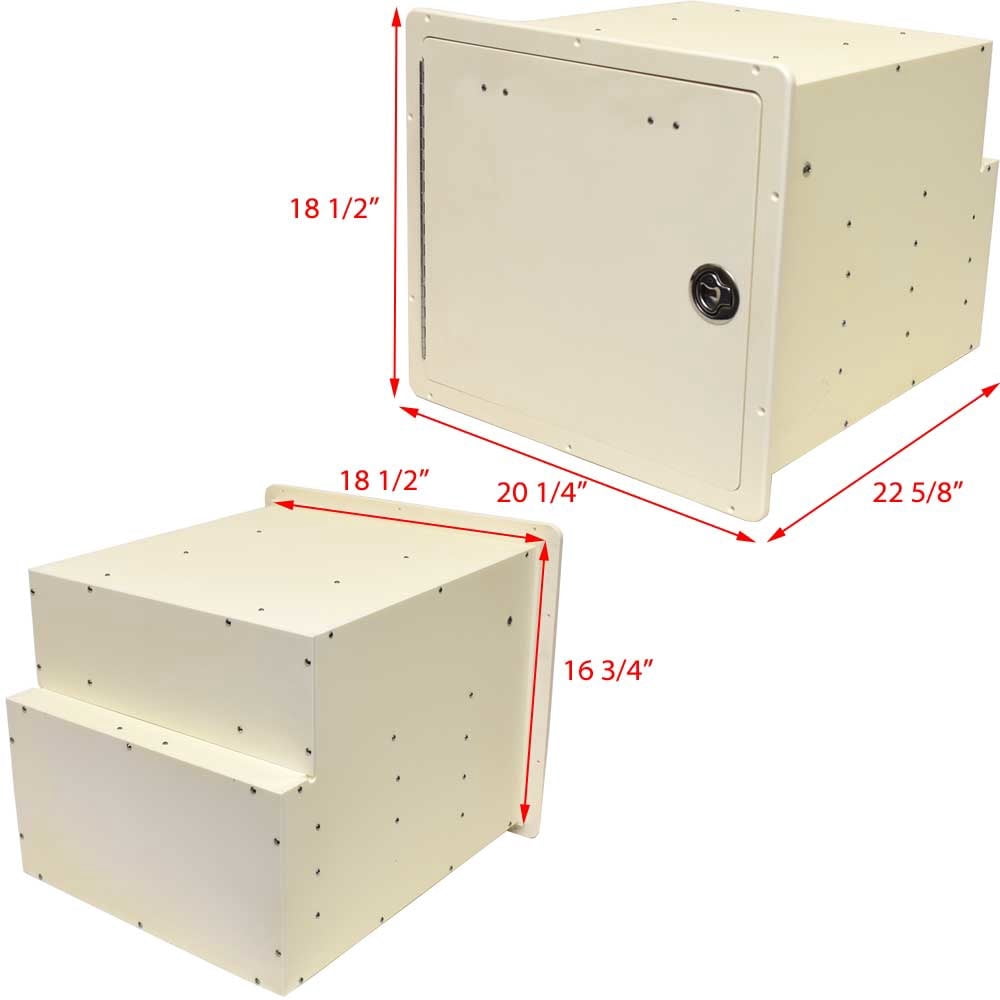Sailfish Boat Tackle Box Storage 517037 | 3006 WA White 18 1/2 Inch