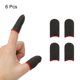 thumbnail image 3 of Funda para Dedo de Juego Móvil Controlador Funda para Pulgar de Dedo Guantes Negro/Rojo, Fibra Plateada, Paquete de 6, 3 of 6