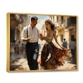 thumbnail image 2 of Designart "Cuban Dancers beauty" People Floater Framed Canvas Print, 2 of 7