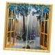 thumbnail image 1 of 3D 2 Paneles Drape Fabric Impresión Digital Decoración De Cortina De Ventana 8, 1 of 9