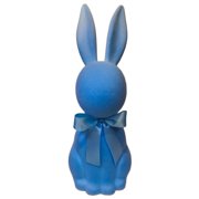 Easter Blue Flocked Bunny Decor, 27 in, by Way To Celebrate