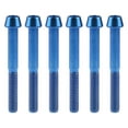 thumbnail image 1 of Wanyifa Titanium Ti M6 x 50 55 60 65mm Allen Hex Screw Socket Cap Tapered Bolt,M6X50mm,Blue,6 Pcs, 1 of 5