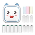 thumbnail image 1 of Riwcyla Thermal Printer Multifunction Portable Sticker Maker Instant Photo Inkless Printing Support BT Connection for Smartphone with 9 Paper Rolls 57mm + 5 Self,Adhesive Paper Rolls Compatible wit, 1 of 6