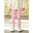 thumbnail image 2 of Bellafa Little Girls Leggings Toddler Kids Soft Cotton Stretchy Long Pants Cartoon Prints Girl's Tights For 2-7 Years Child, 2 of 8